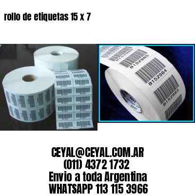 rollo de etiquetas 15 x 7