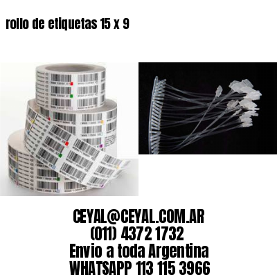 rollo de etiquetas 15 x 9