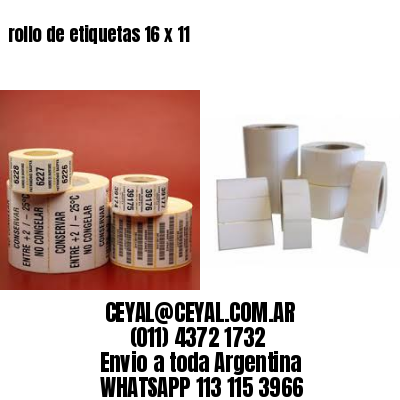 rollo de etiquetas 16 x 11