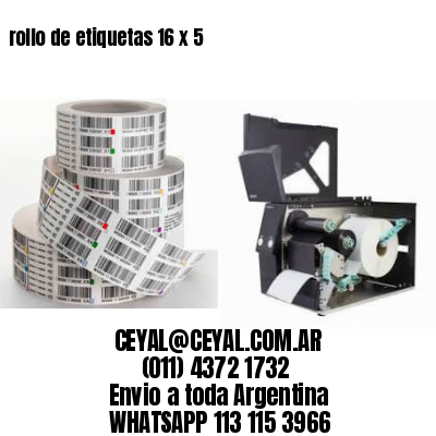 rollo de etiquetas 16 x 5