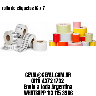 rollo de etiquetas 16 x 7