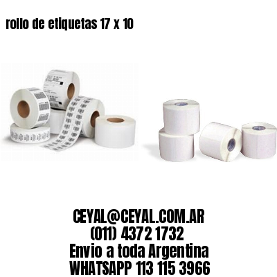 rollo de etiquetas 17 x 10
