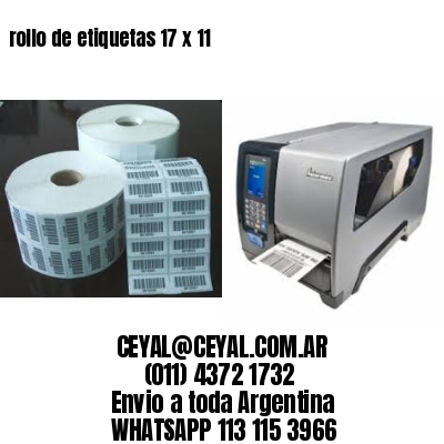 rollo de etiquetas 17 x 11