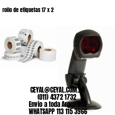 rollo de etiquetas 17 x 2