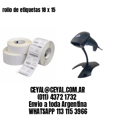 rollo de etiquetas 18 x 15