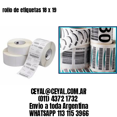 rollo de etiquetas 18 x 19