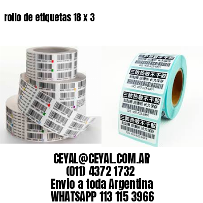 rollo de etiquetas 18 x 3