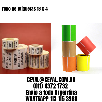 rollo de etiquetas 18 x 4
