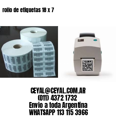 rollo de etiquetas 18 x 7
