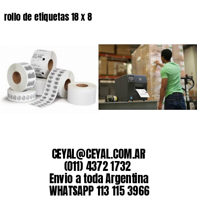 rollo de etiquetas 18 x 8