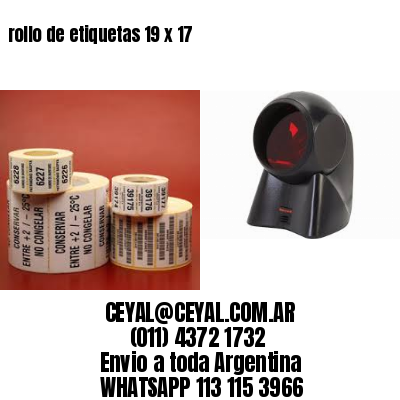 rollo de etiquetas 19 x 17