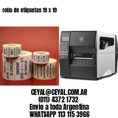 rollo de etiquetas 19 x 19