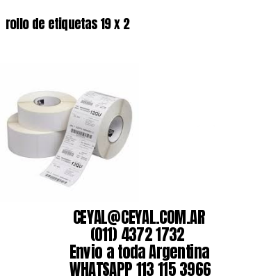 rollo de etiquetas 19 x 2