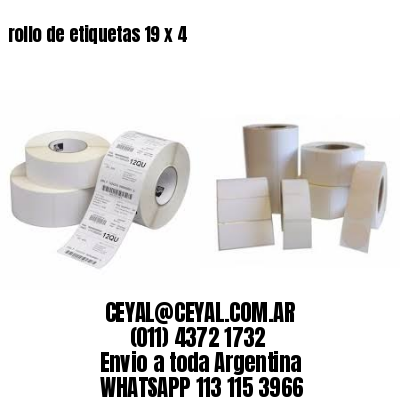 rollo de etiquetas 19 x 4