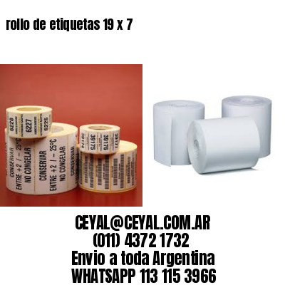 rollo de etiquetas 19 x 7