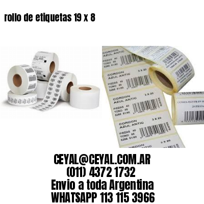 rollo de etiquetas 19 x 8