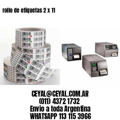 rollo de etiquetas 2 x 11