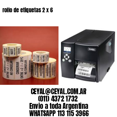 rollo de etiquetas 2 x 6