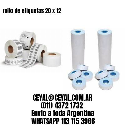 rollo de etiquetas 20 x 12