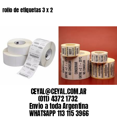 rollo de etiquetas 3 x 2