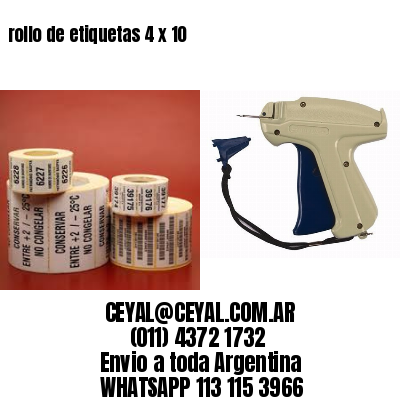 rollo de etiquetas 4 x 10