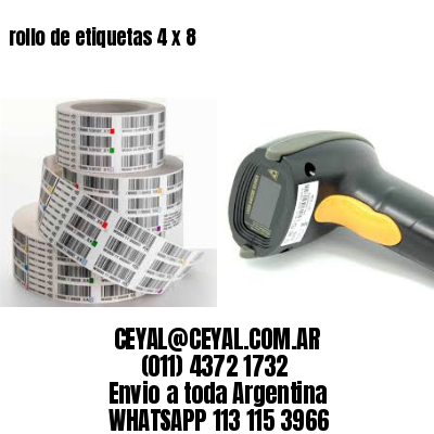 rollo de etiquetas 4 x 8