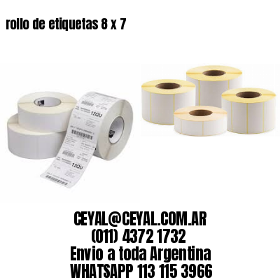 rollo de etiquetas 8 x 7