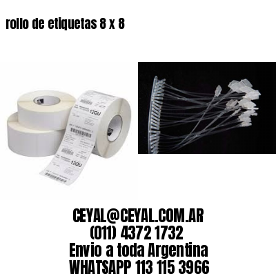rollo de etiquetas 8 x 8