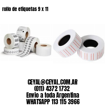 rollo de etiquetas 9 x 11