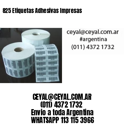 825 Etiquetas Adhesivas Impresas