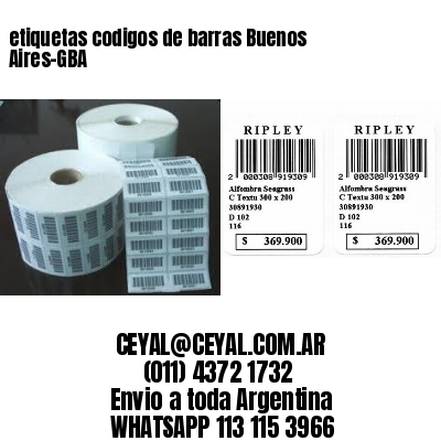 etiquetas codigos de barras Buenos Aires-GBA