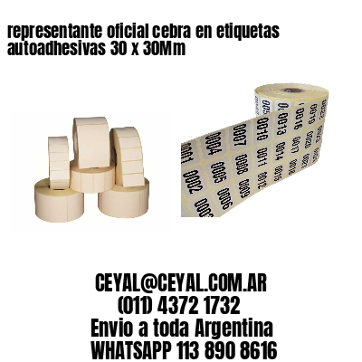 representante oficial cebra en etiquetas autoadhesivas 30 x 30Mm