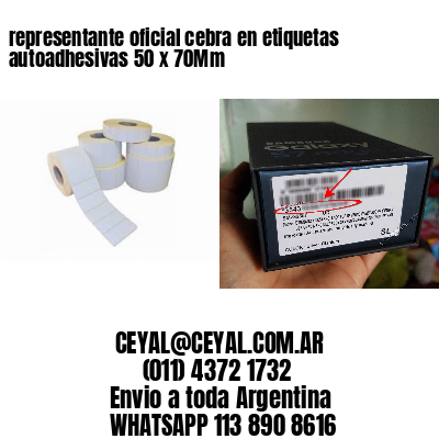 representante oficial cebra en etiquetas autoadhesivas 50 x 70Mm