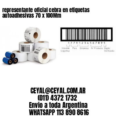 representante oficial cebra en etiquetas autoadhesivas 70 x 100Mm