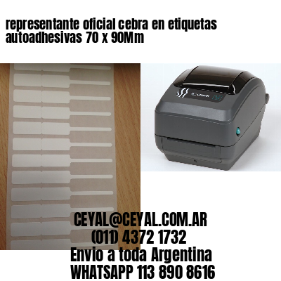 representante oficial cebra en etiquetas autoadhesivas 70 x 90Mm