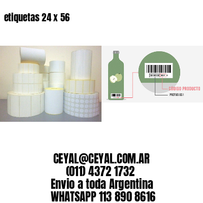 etiquetas 24 x 56