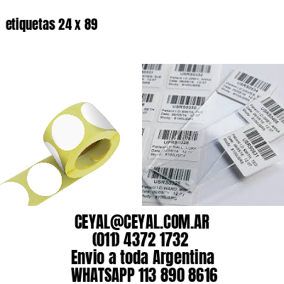 etiquetas 24 x 89