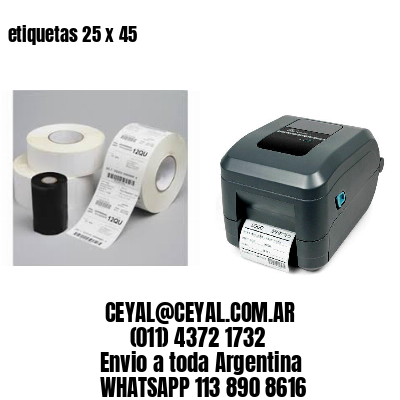 etiquetas 25 x 45