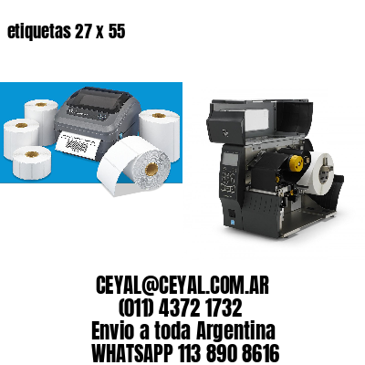 etiquetas 27 x 55