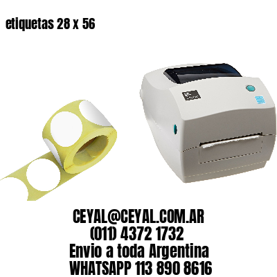 etiquetas 28 x 56