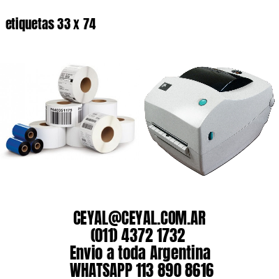 etiquetas 33 x 74