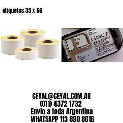 etiquetas 35 x 66