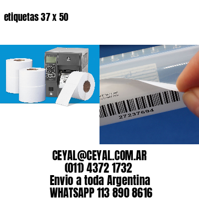 etiquetas 37 x 50