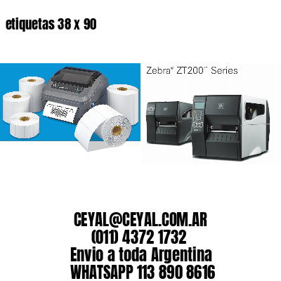 etiquetas 38 x 90