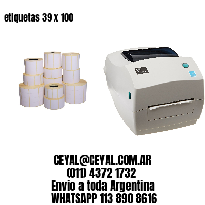 etiquetas 39 x 100