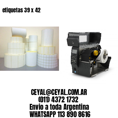 etiquetas 39 x 42