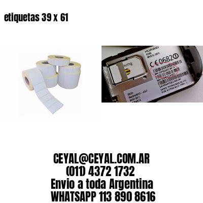 etiquetas 39 x 61