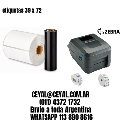 etiquetas 39 x 72
