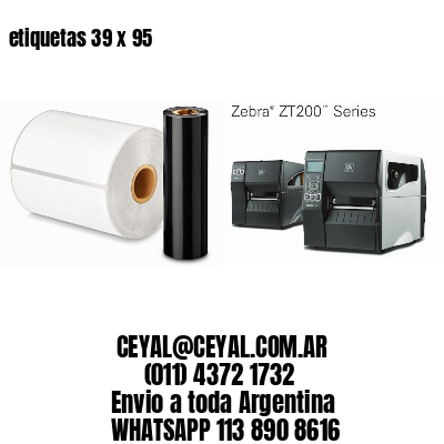etiquetas 39 x 95