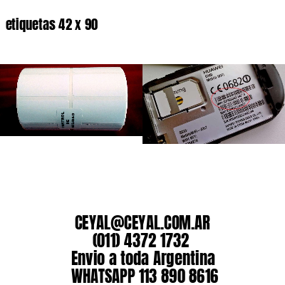 etiquetas 42 x 90